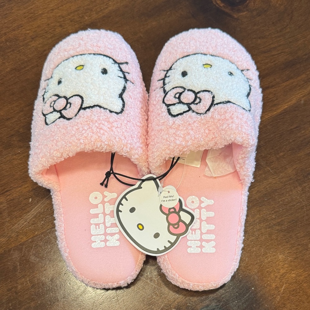 Sanrio Hello Kitty Pink Kids Slippers